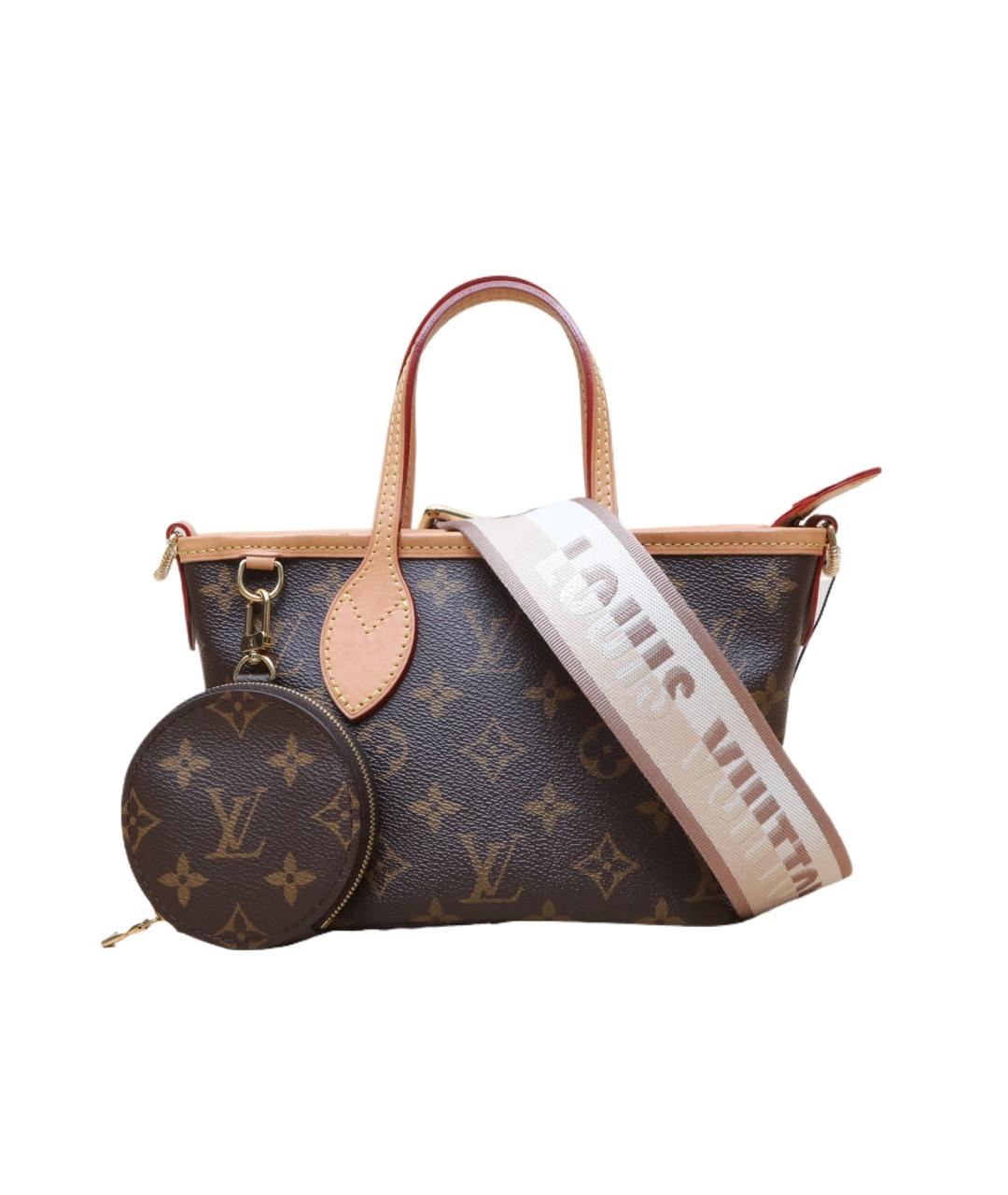 LOUIS VUITTON Коричневая кожаная сумка через плечо, фото 1