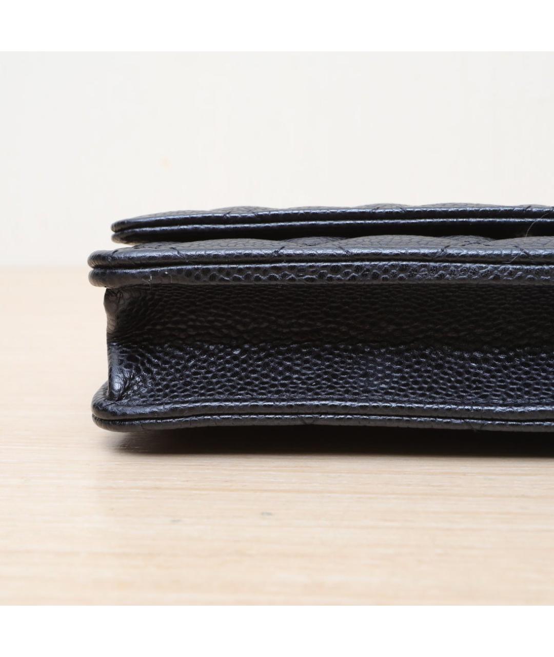 CHANEL Черная кожаная сумка через плечо, фото 9