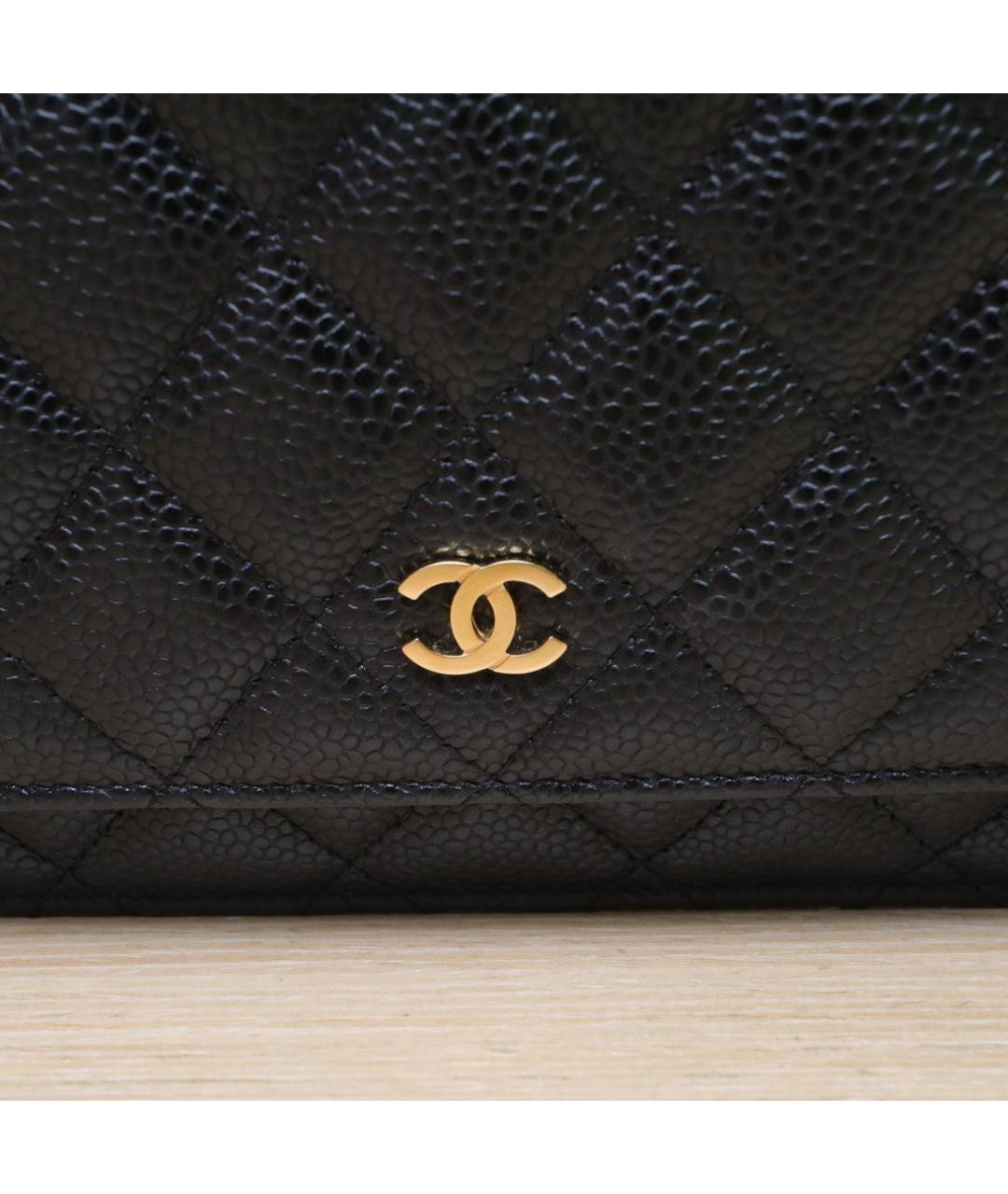 CHANEL Черная кожаная сумка через плечо, фото 8