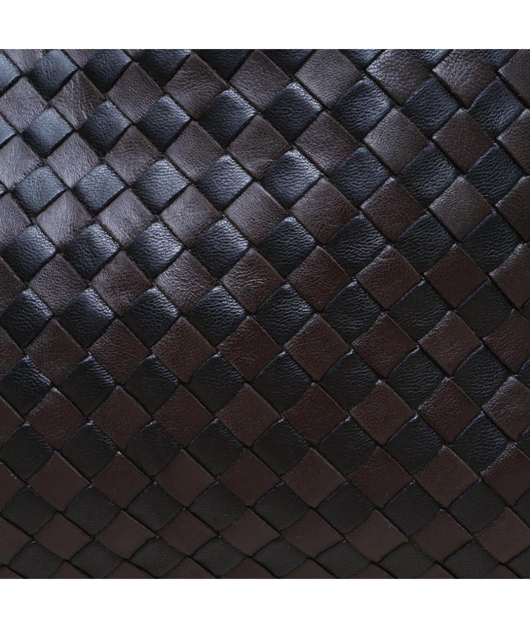 BOTTEGA VENETA Черная кожаная сумка через плечо, фото 8