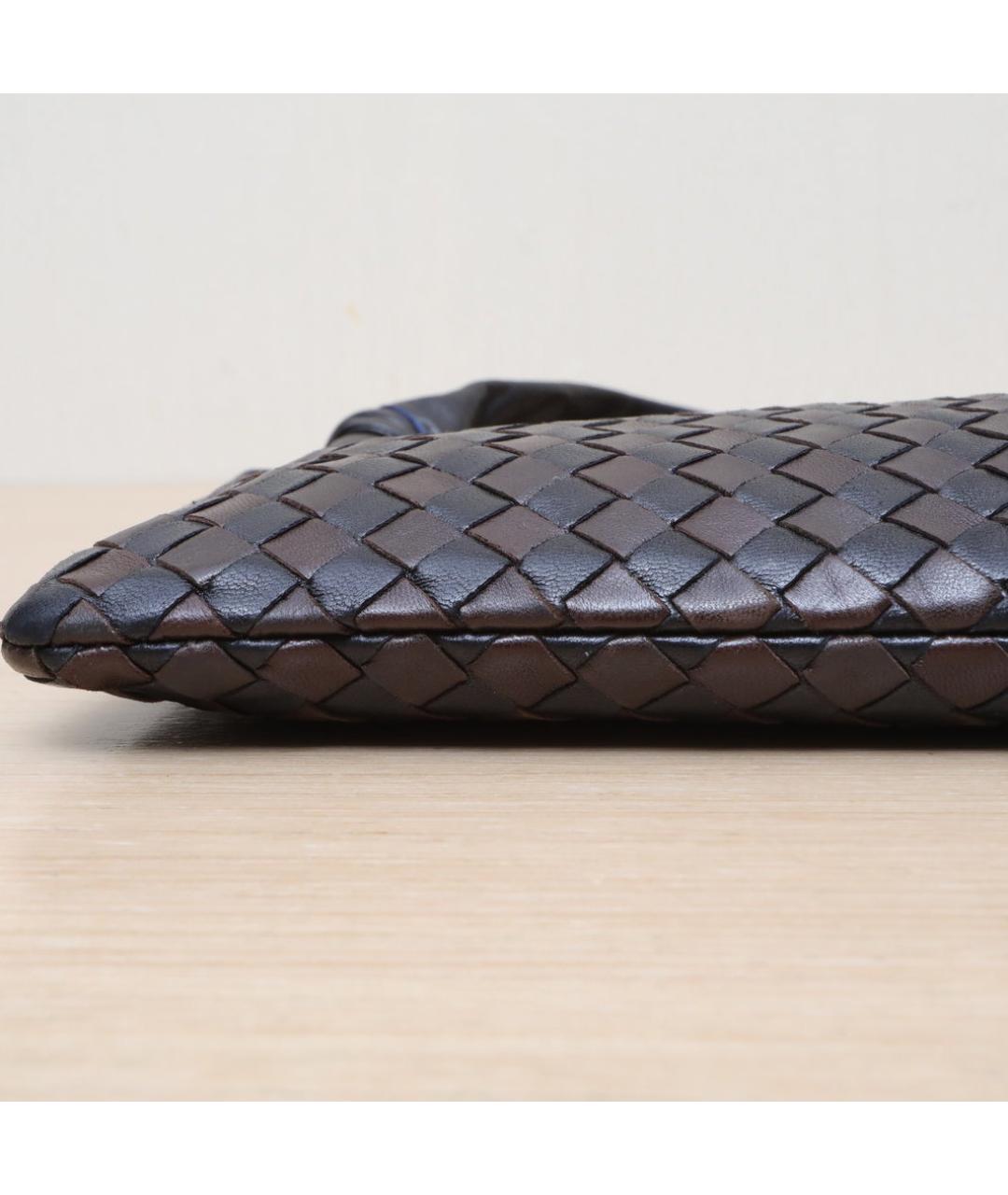 BOTTEGA VENETA Черная кожаная сумка через плечо, фото 9