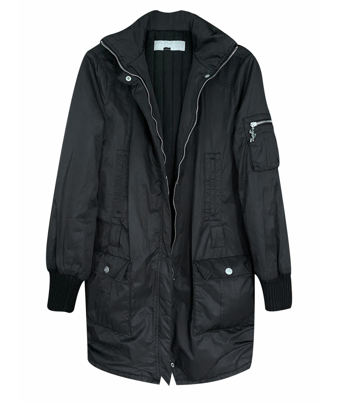 ICEBERG Черная полиэстеровая куртка, фото 1