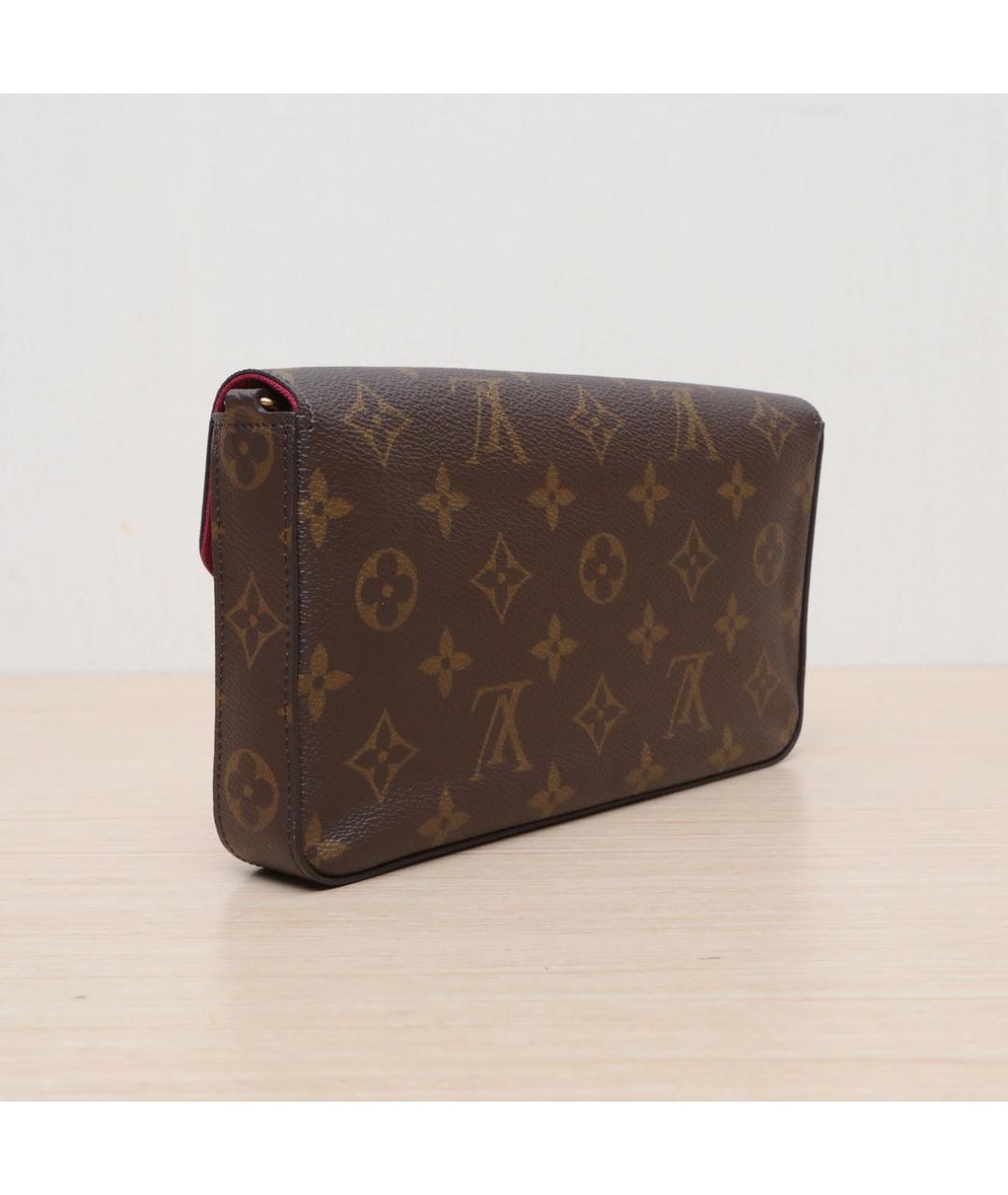 LOUIS VUITTON Коричневая кожаная сумка через плечо, фото 6