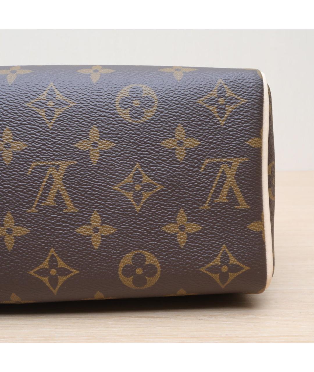LOUIS VUITTON Коричневая кожаная сумка через плечо, фото 9