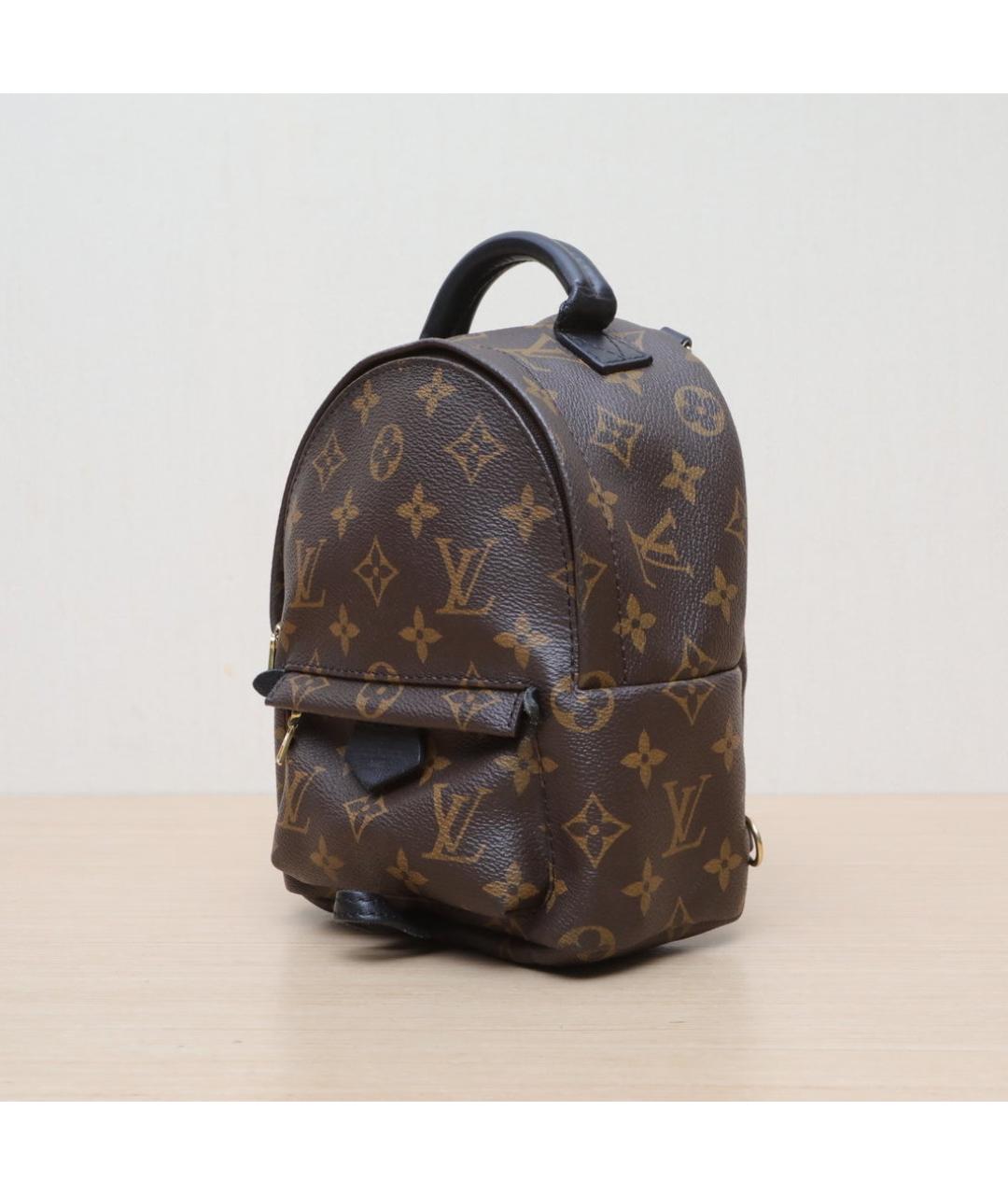 LOUIS VUITTON Коричневый кожаный рюкзак, фото 4