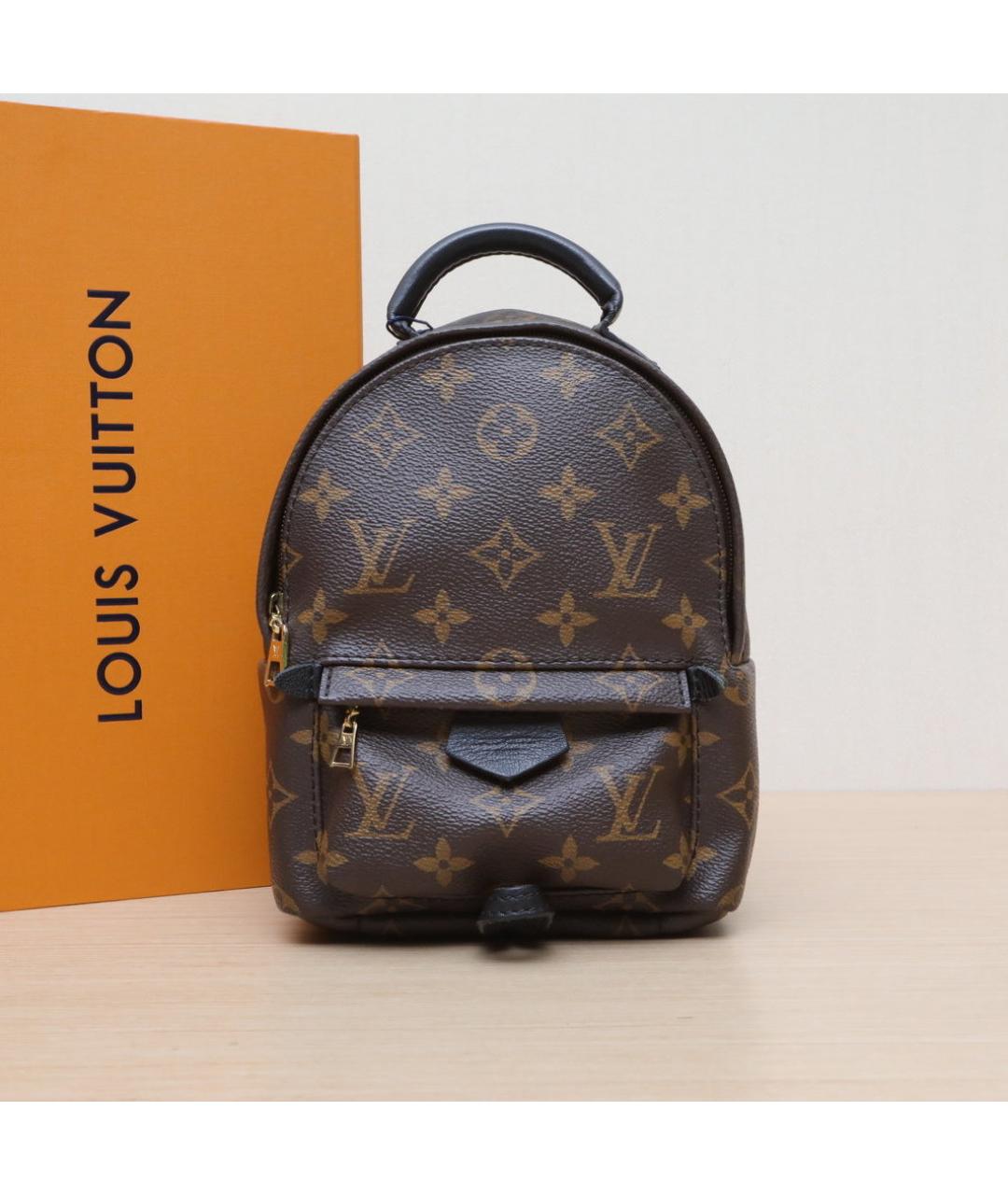 LOUIS VUITTON Коричневый кожаный рюкзак, фото 2