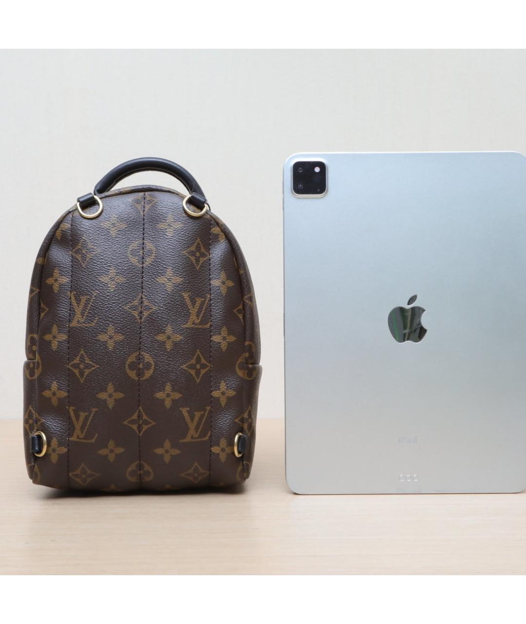 LOUIS VUITTON Коричневый кожаный рюкзак, фото 7