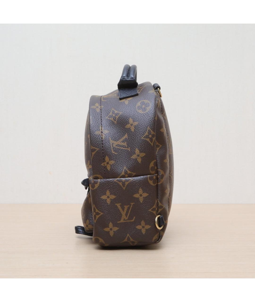 LOUIS VUITTON Коричневый кожаный рюкзак, фото 5