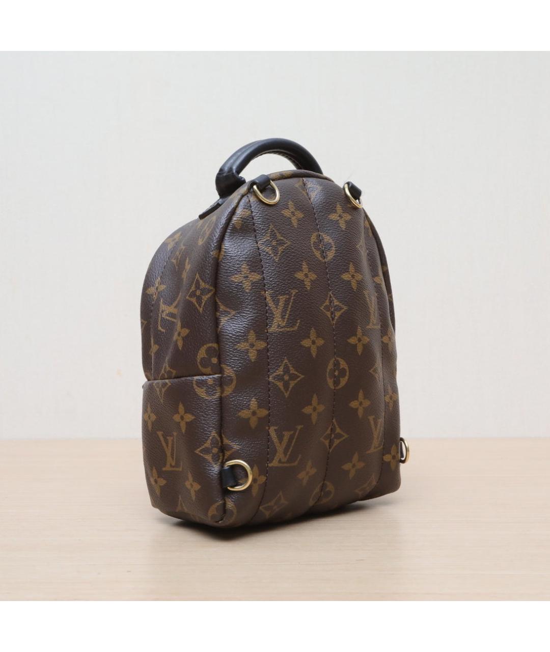 LOUIS VUITTON Коричневый кожаный рюкзак, фото 6