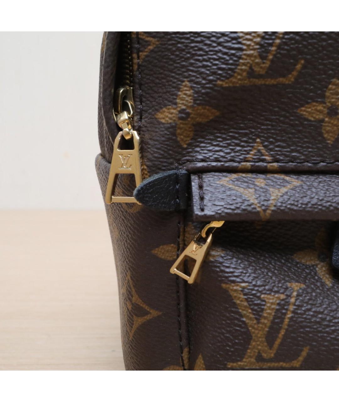 LOUIS VUITTON Коричневый кожаный рюкзак, фото 8