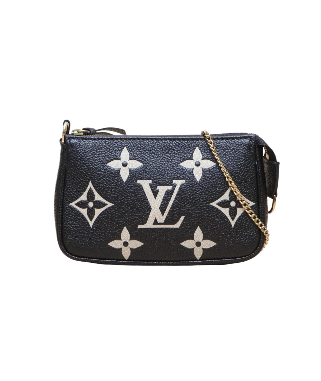 LOUIS VUITTON Черная кожаная сумка через плечо, фото 1