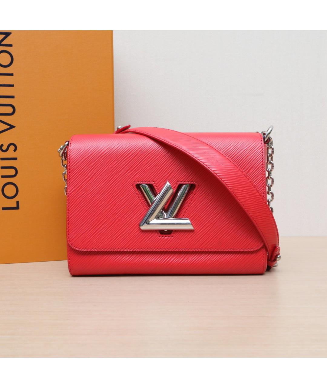 LOUIS VUITTON Красная кожаная сумка через плечо, фото 2