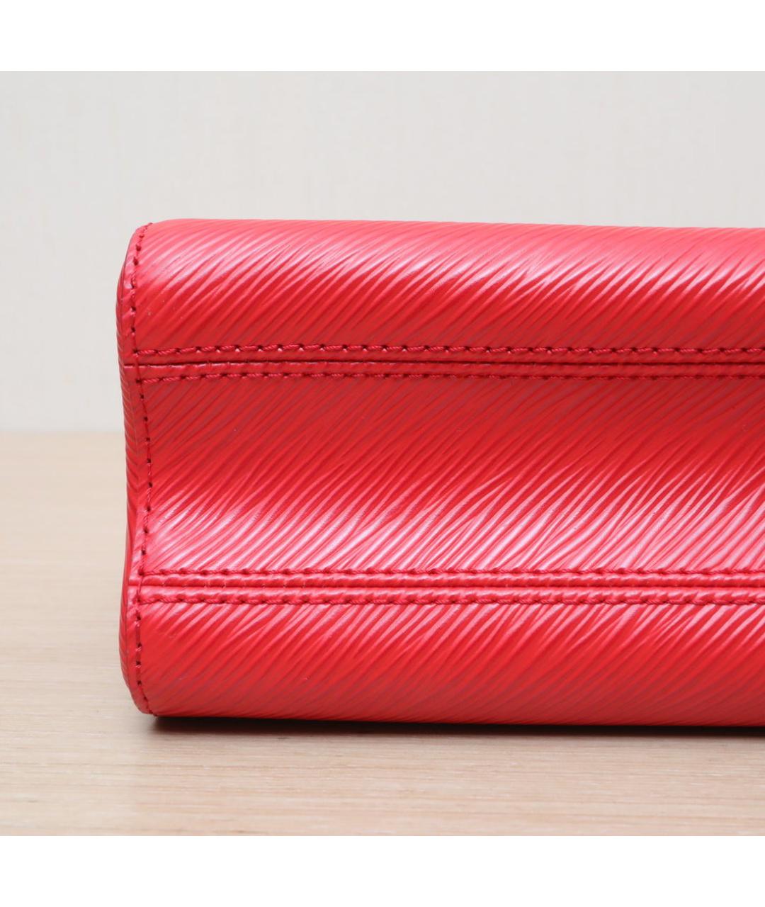 LOUIS VUITTON Красная кожаная сумка через плечо, фото 9