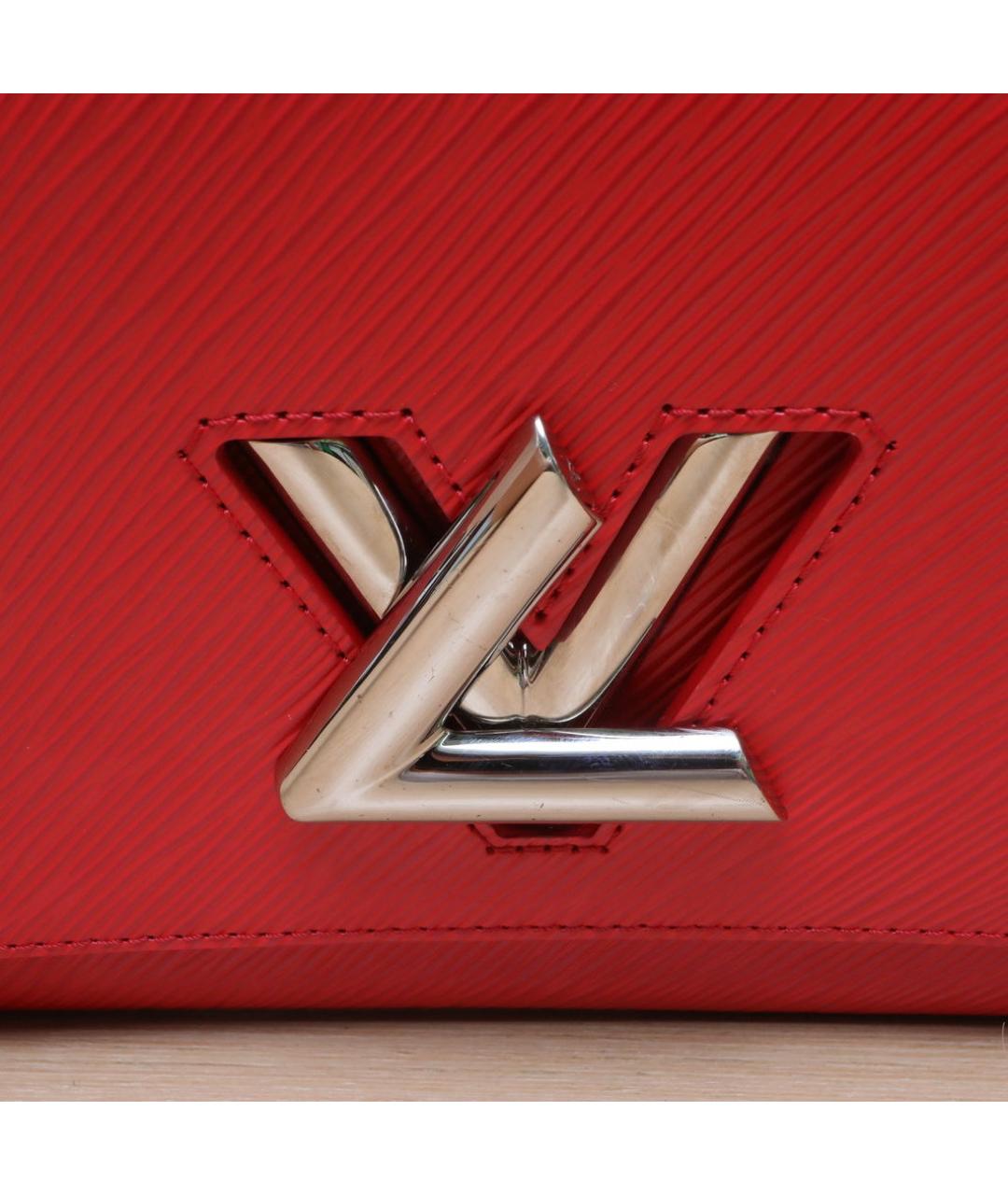LOUIS VUITTON Красная кожаная сумка через плечо, фото 8