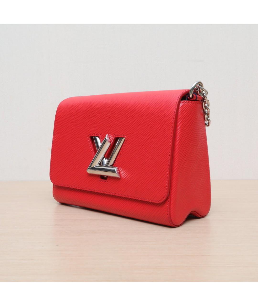 LOUIS VUITTON Красная кожаная сумка через плечо, фото 4