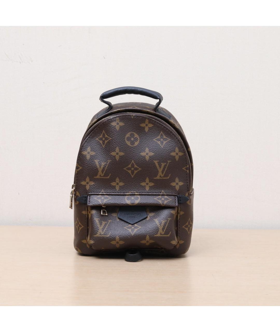 LOUIS VUITTON Коричневый кожаный рюкзак, фото 3