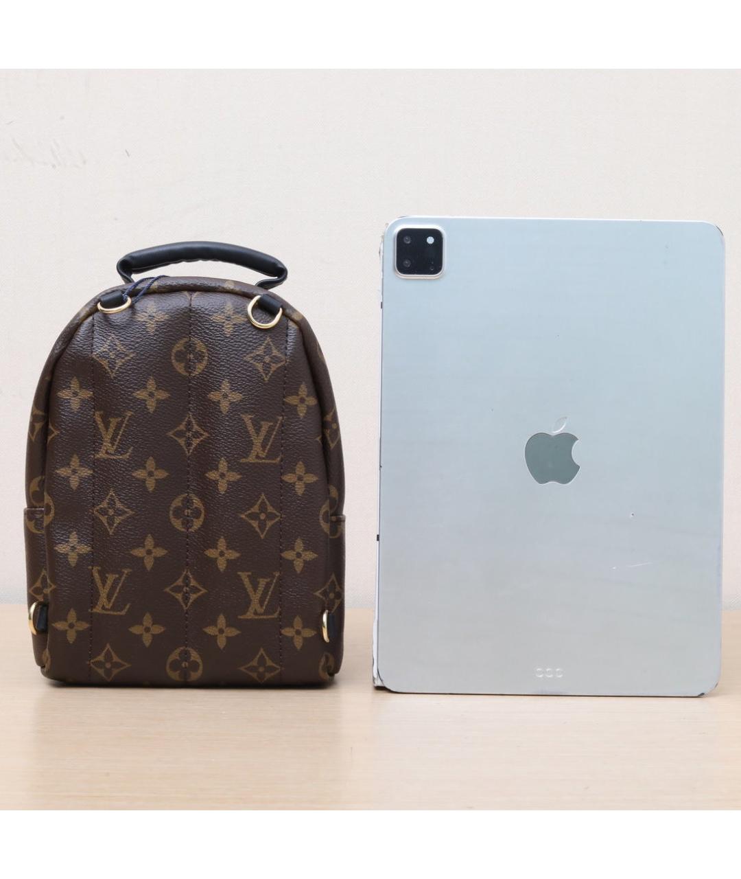LOUIS VUITTON Коричневый кожаный рюкзак, фото 7