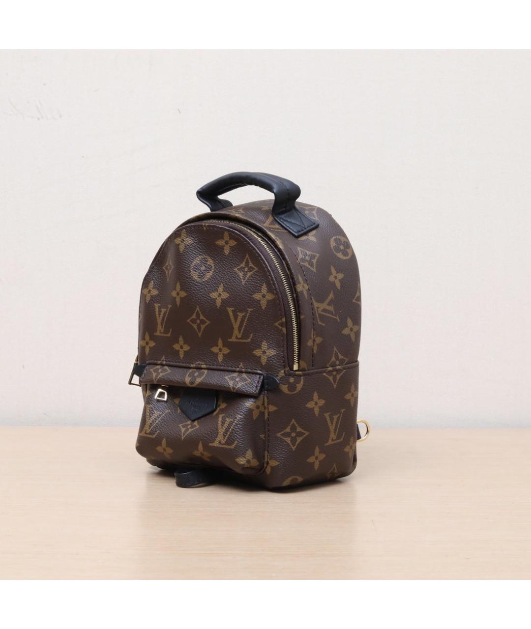 LOUIS VUITTON Коричневый кожаный рюкзак, фото 4