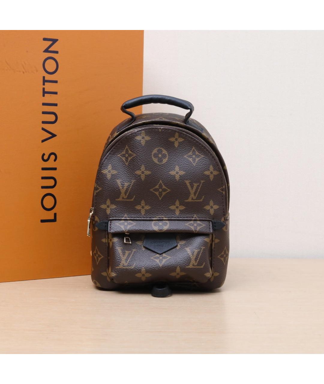 LOUIS VUITTON Коричневый кожаный рюкзак, фото 2