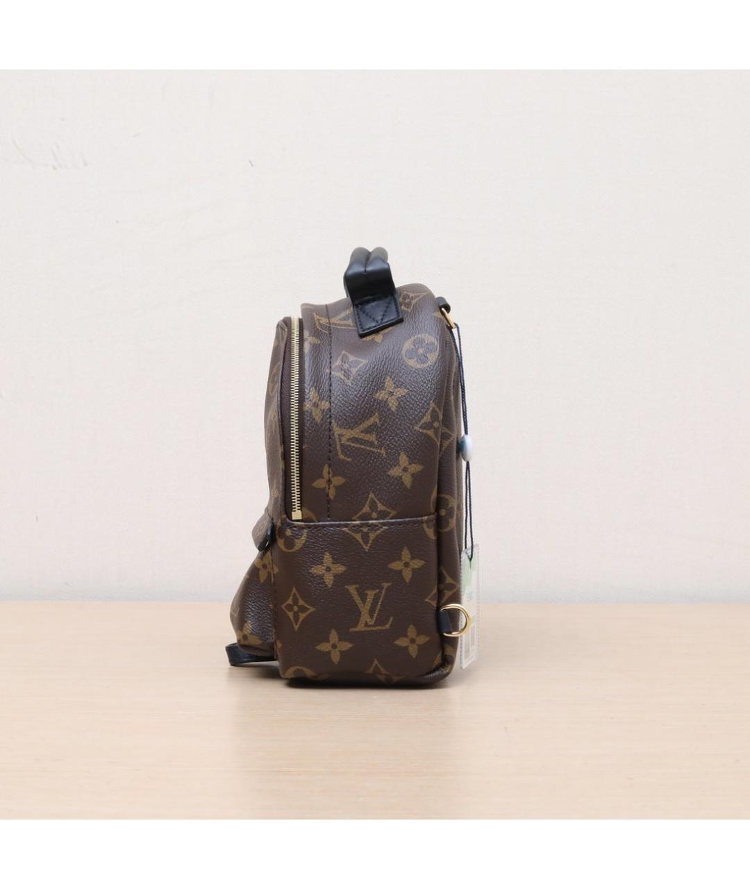 LOUIS VUITTON Коричневый кожаный рюкзак, фото 5