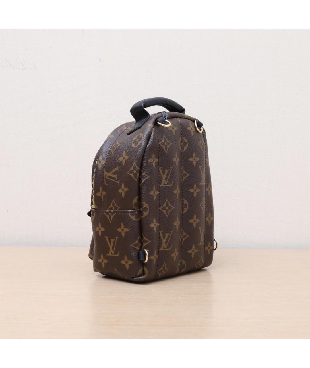 LOUIS VUITTON Коричневый кожаный рюкзак, фото 6
