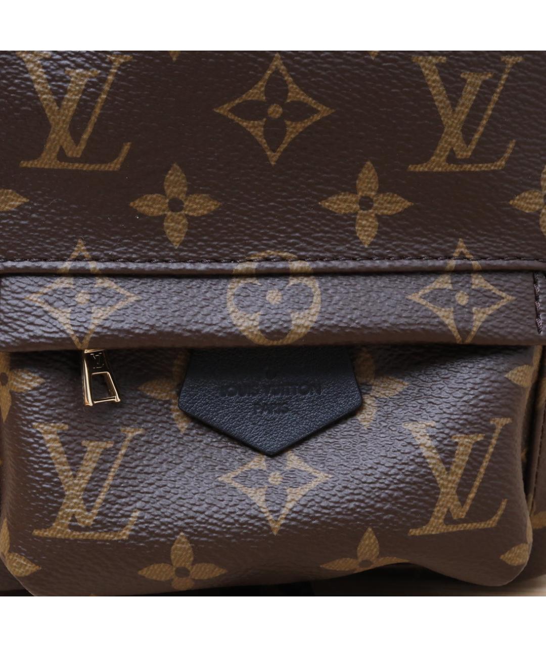LOUIS VUITTON Коричневый кожаный рюкзак, фото 8