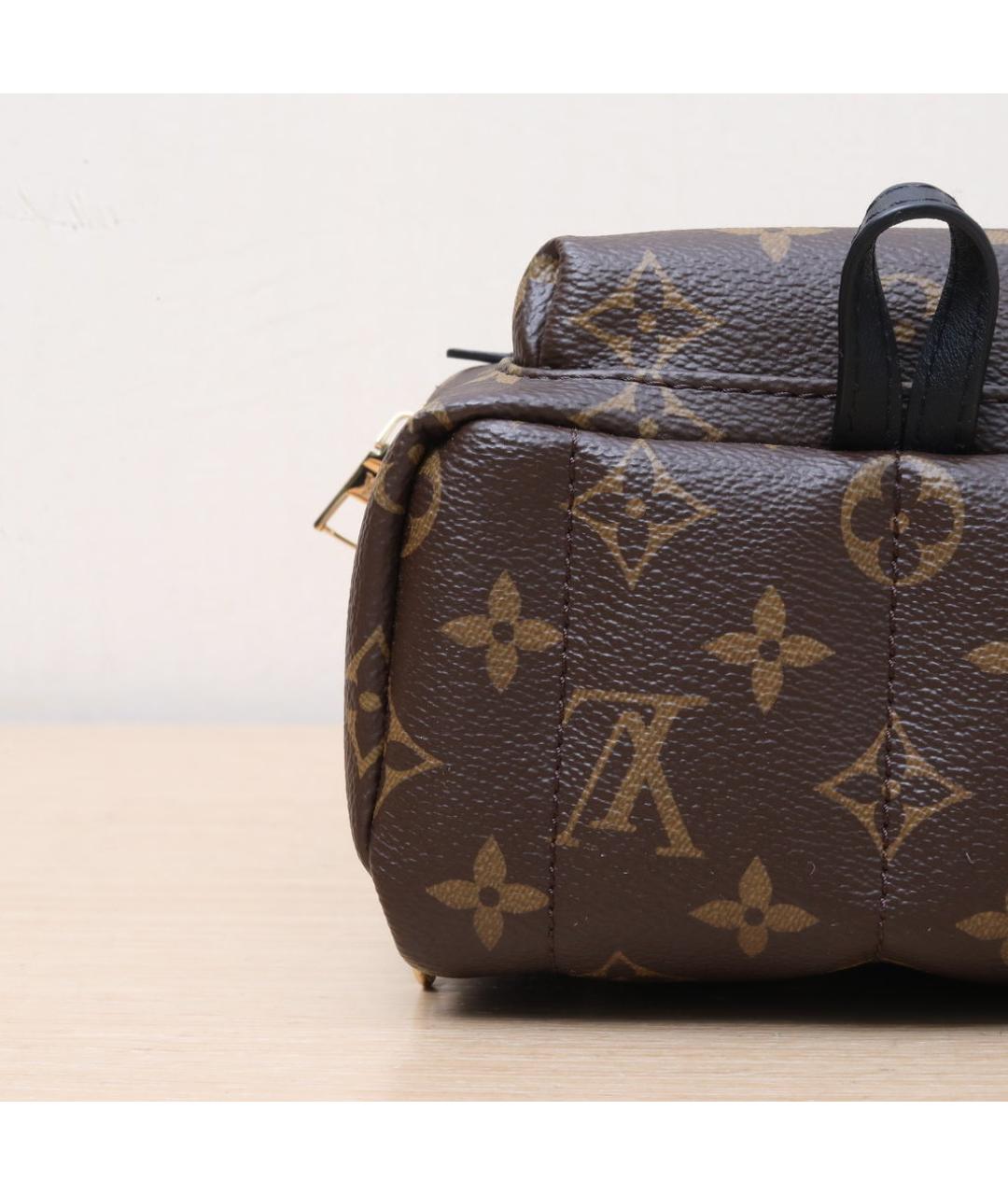 LOUIS VUITTON Коричневый кожаный рюкзак, фото 9