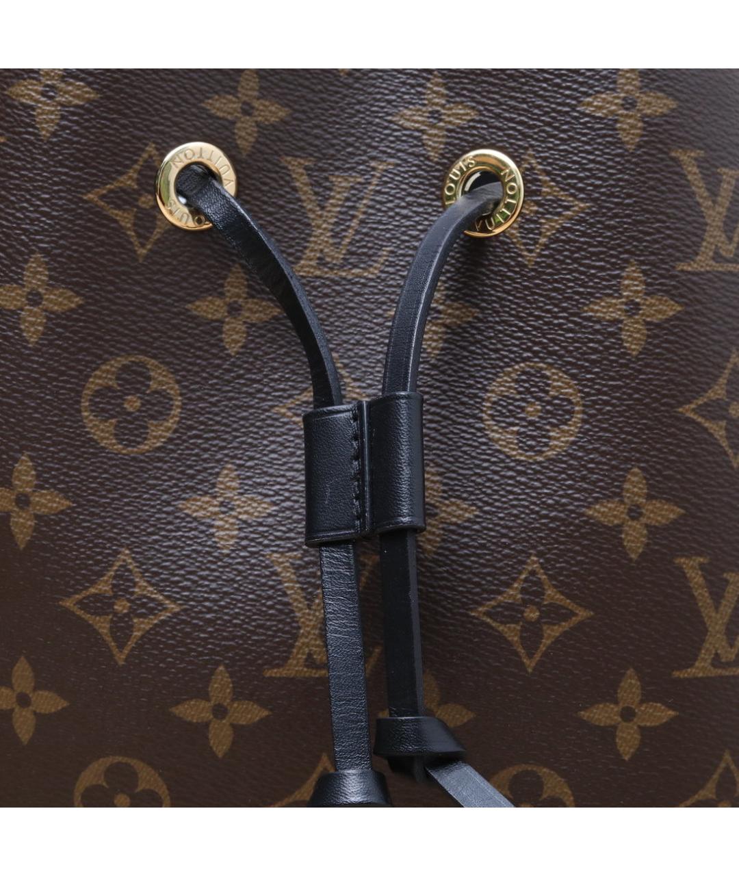 LOUIS VUITTON Коричневая кожаная сумка через плечо, фото 8