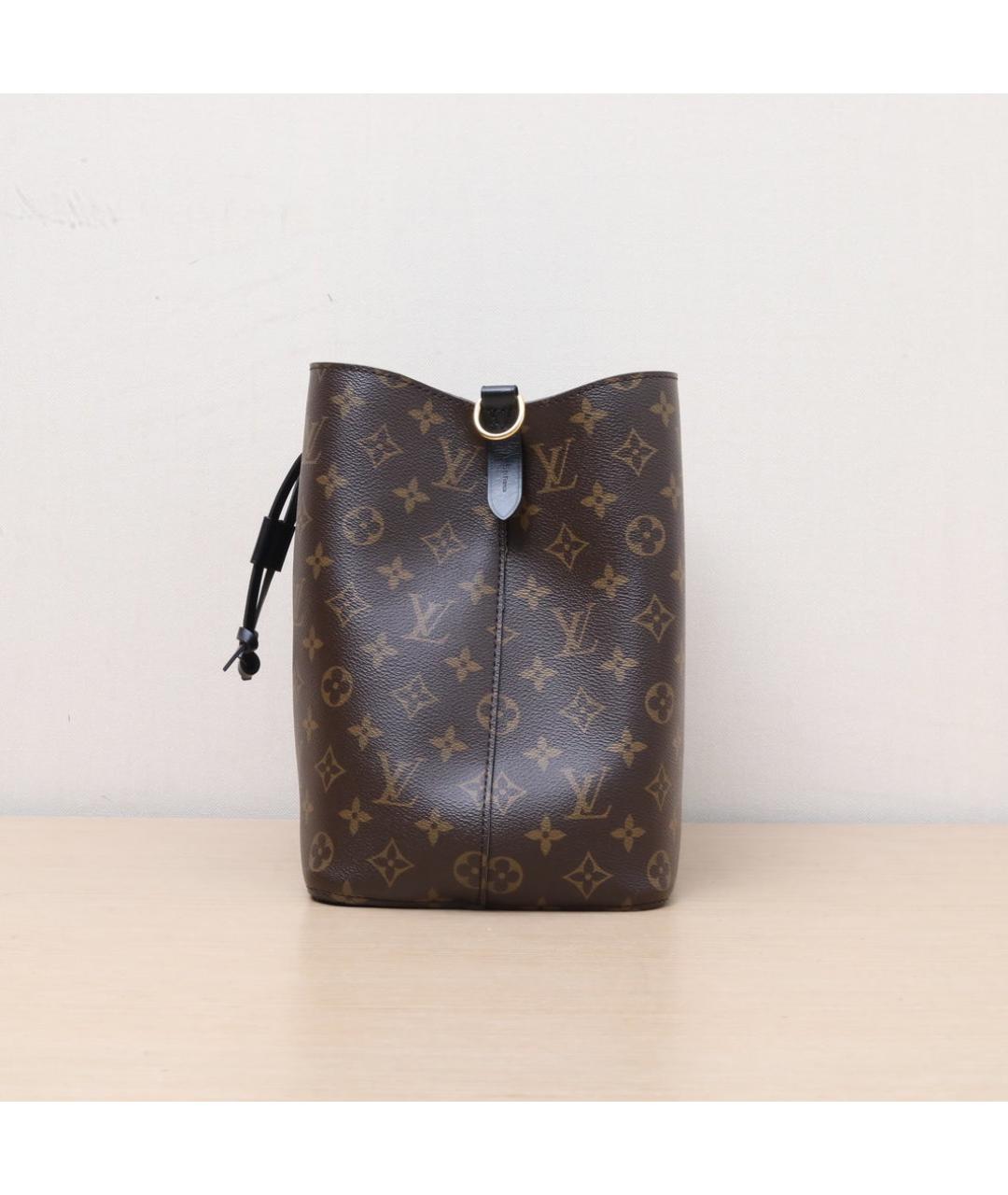 LOUIS VUITTON Коричневая кожаная сумка через плечо, фото 5