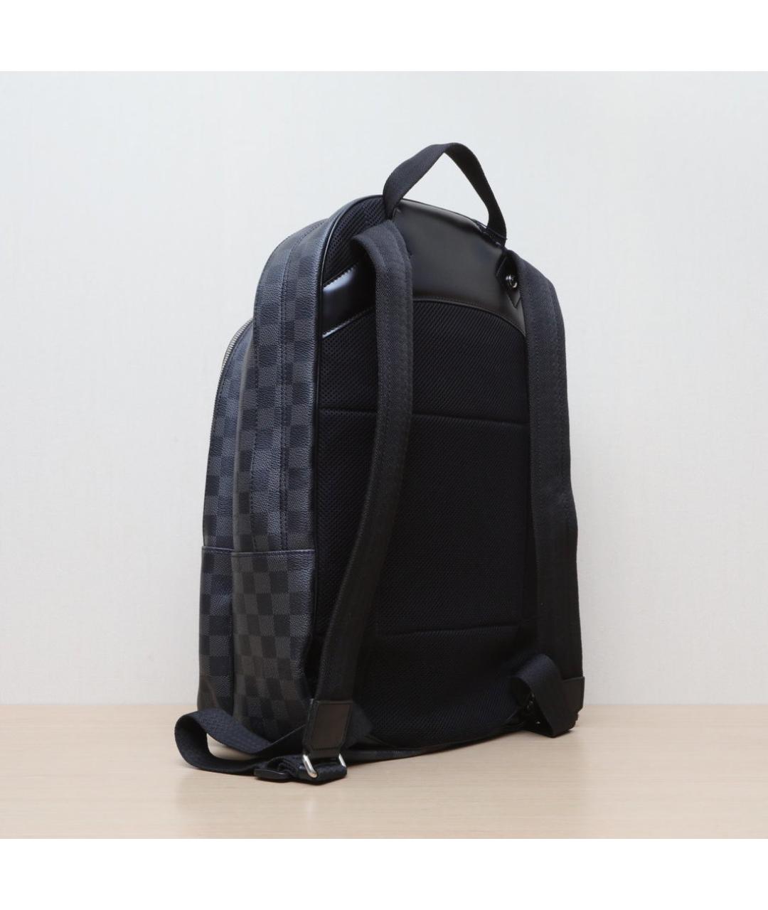 LOUIS VUITTON Черный кожаный рюкзак, фото 6