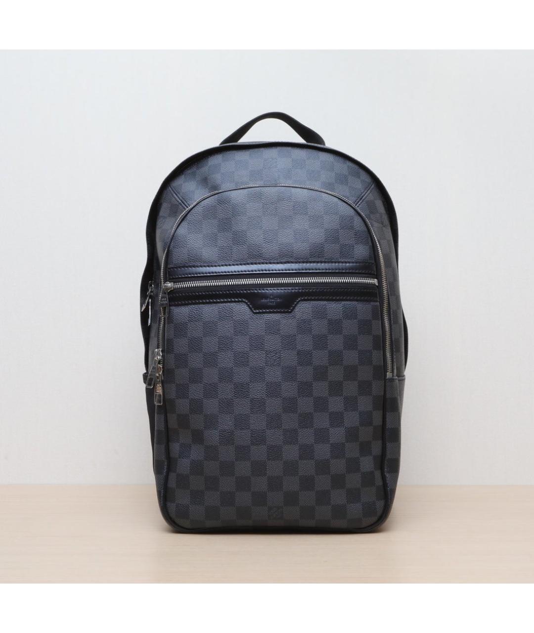 LOUIS VUITTON Черный кожаный рюкзак, фото 3
