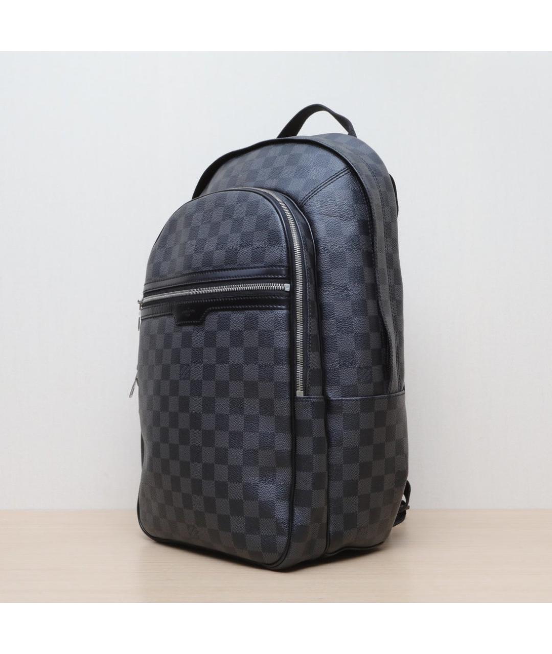 LOUIS VUITTON Черный кожаный рюкзак, фото 4