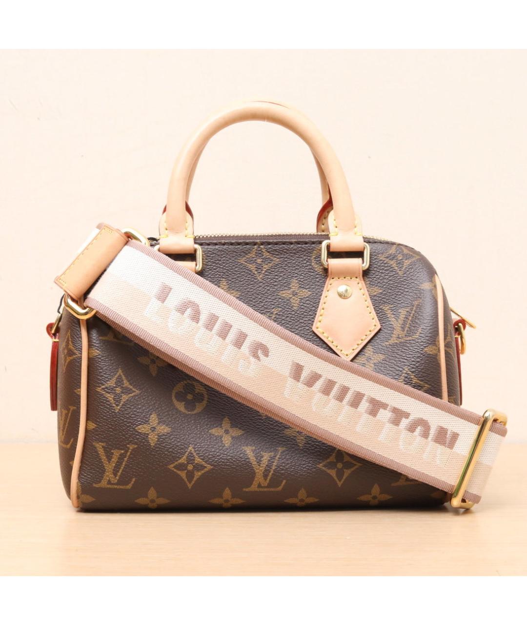LOUIS VUITTON Коричневая кожаная сумка через плечо, фото 3