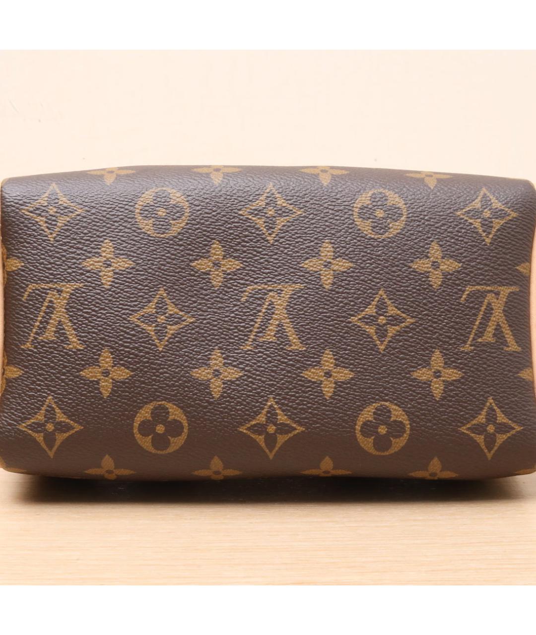 LOUIS VUITTON Коричневая кожаная сумка через плечо, фото 8