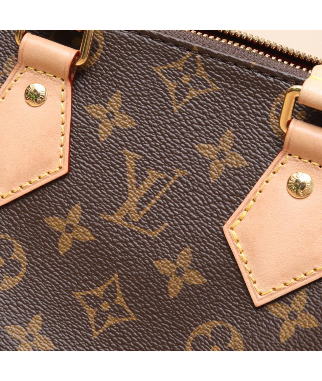 LOUIS VUITTON Коричневая кожаная сумка через плечо, фото 9
