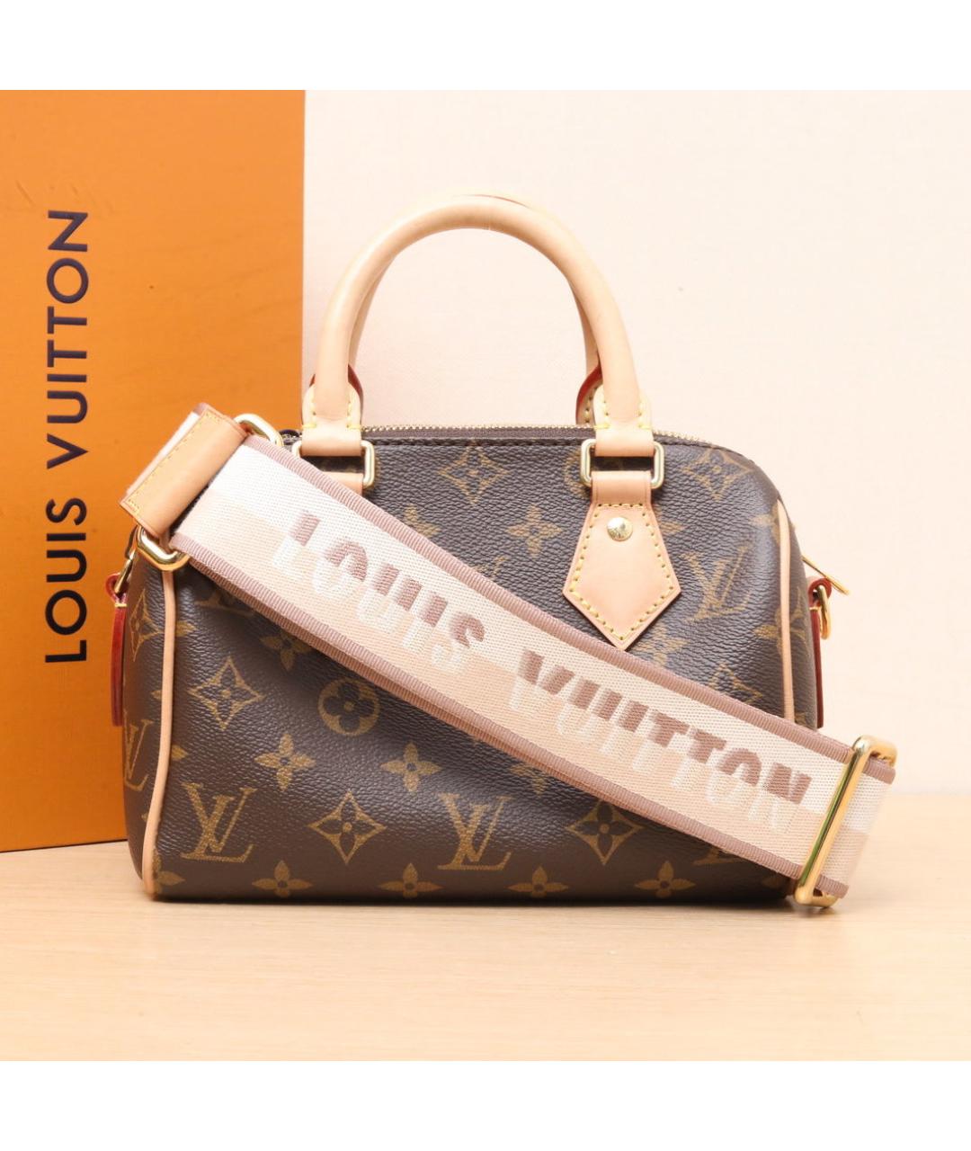 LOUIS VUITTON Коричневая кожаная сумка через плечо, фото 2