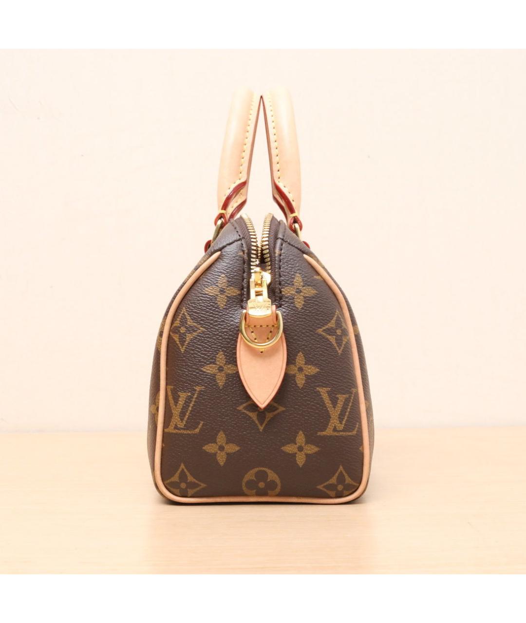 LOUIS VUITTON Коричневая кожаная сумка через плечо, фото 5