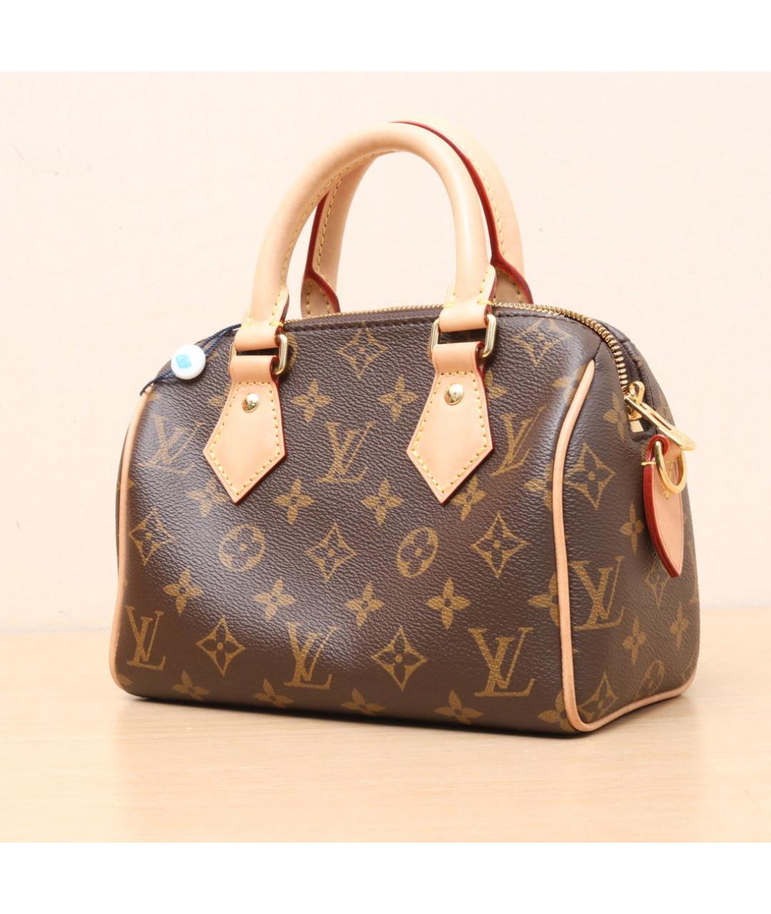 LOUIS VUITTON Коричневая кожаная сумка через плечо, фото 4