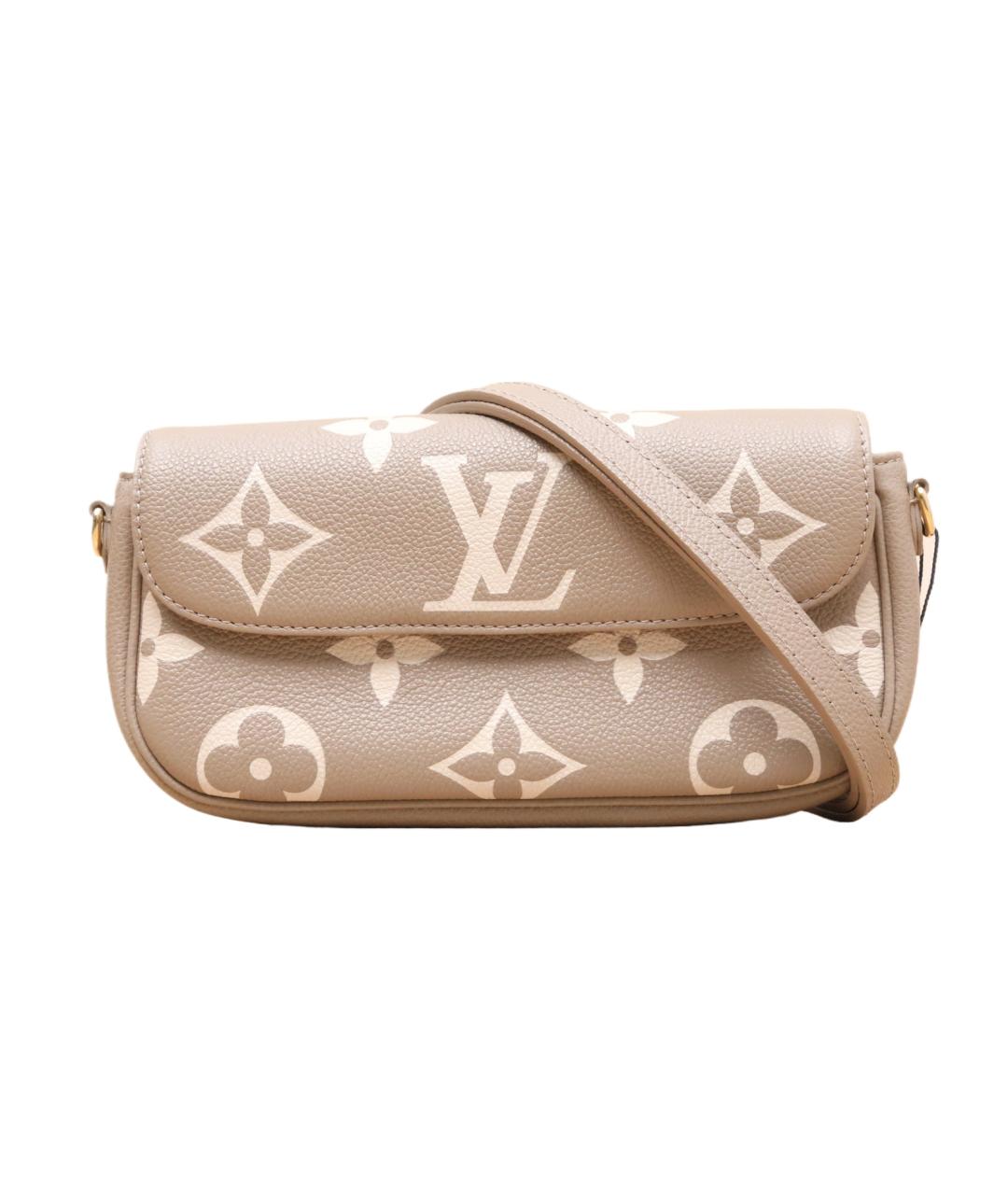 LOUIS VUITTON Серая кожаная сумка через плечо, фото 1