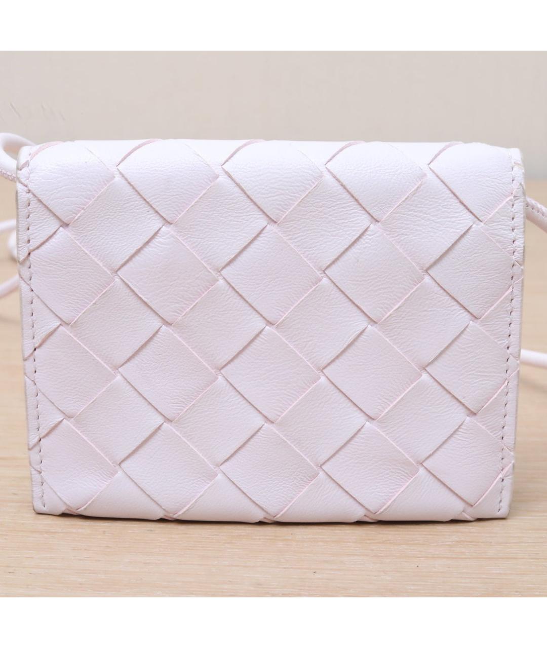BOTTEGA VENETA Розовая кожаная сумка через плечо, фото 8