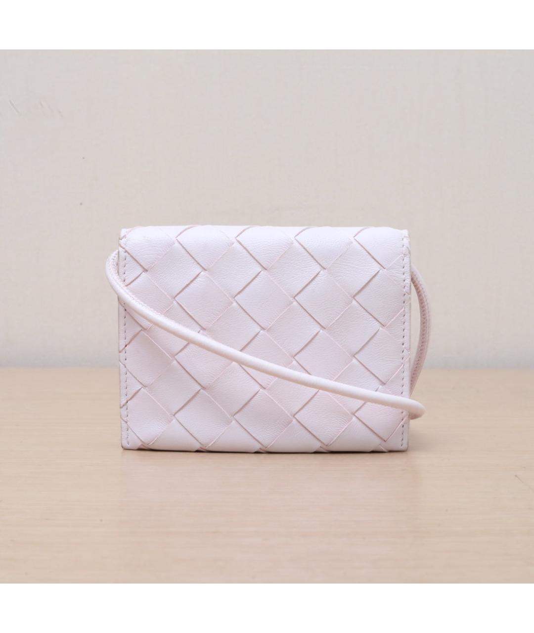 BOTTEGA VENETA Розовая кожаная сумка через плечо, фото 3