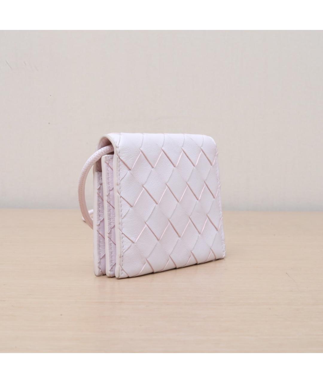 BOTTEGA VENETA Розовая кожаная сумка через плечо, фото 6