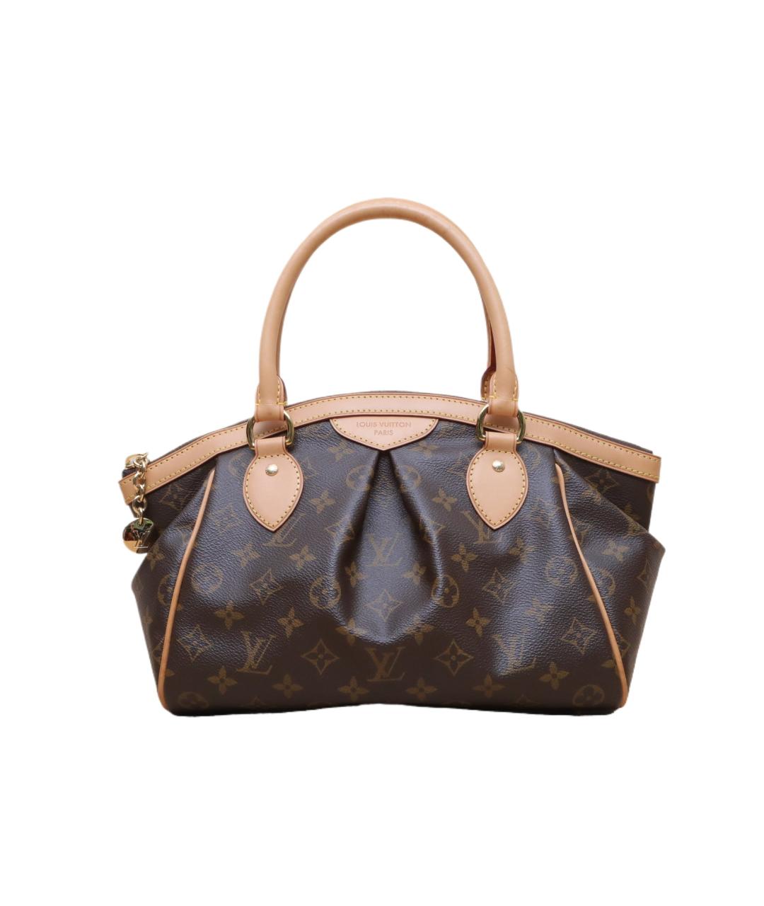 LOUIS VUITTON Коричневая кожаная сумка через плечо, фото 1