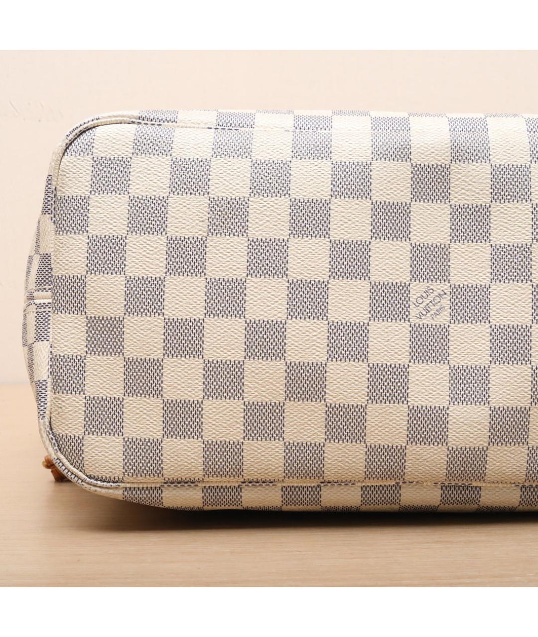 LOUIS VUITTON Белая кожаная сумка тоут, фото 8