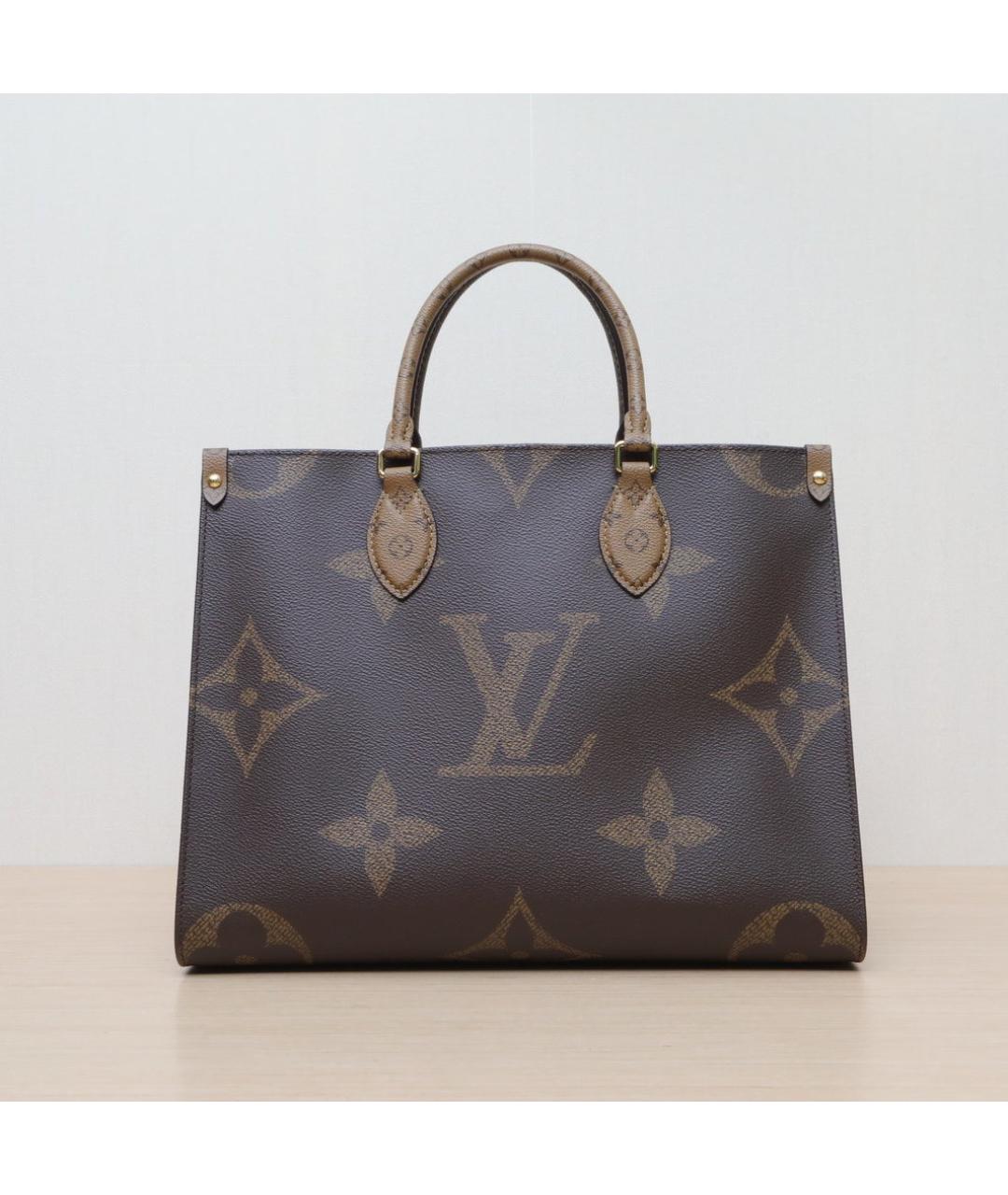 LOUIS VUITTON Коричневая кожаная сумка через плечо, фото 3