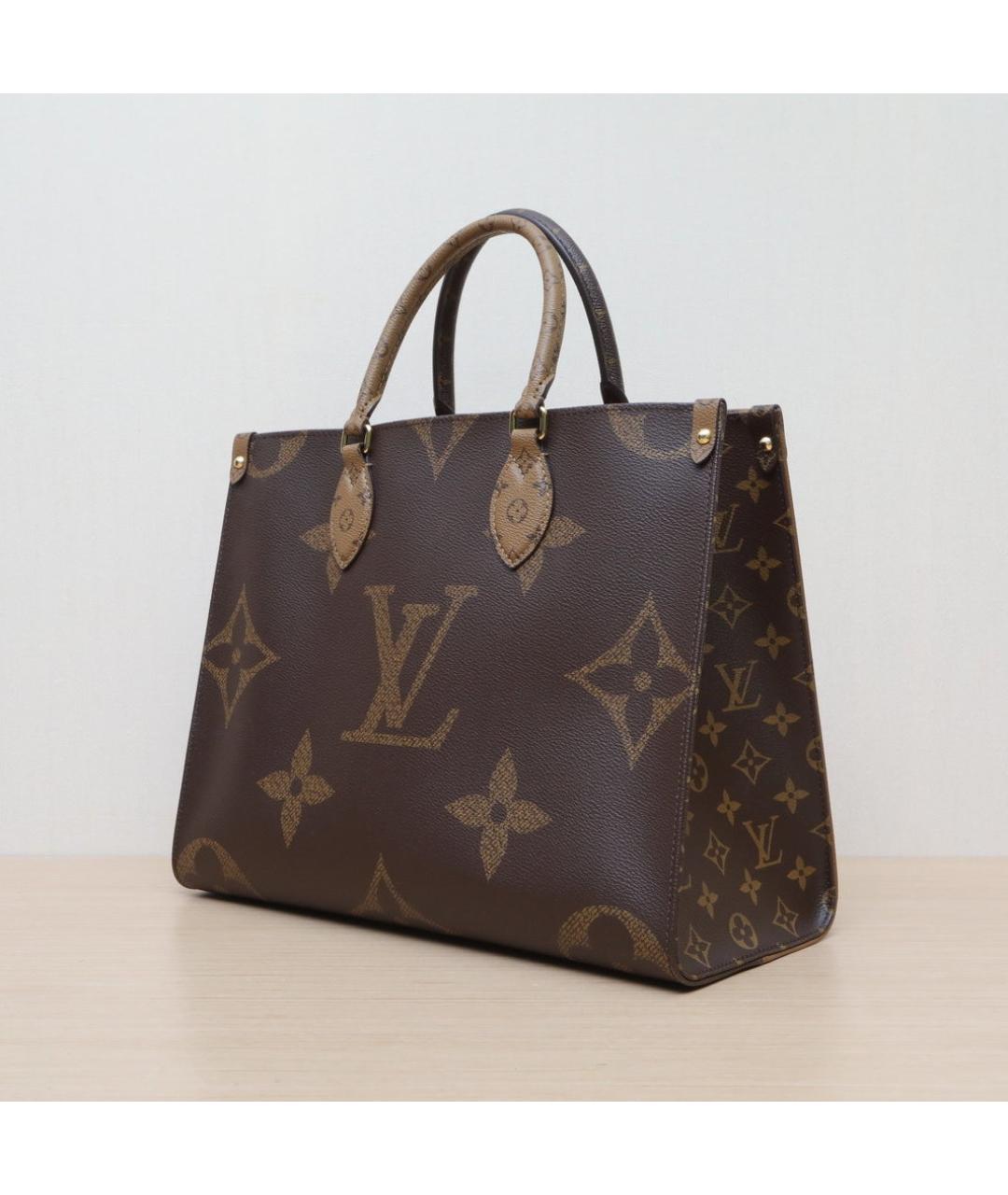 LOUIS VUITTON Коричневая кожаная сумка через плечо, фото 4