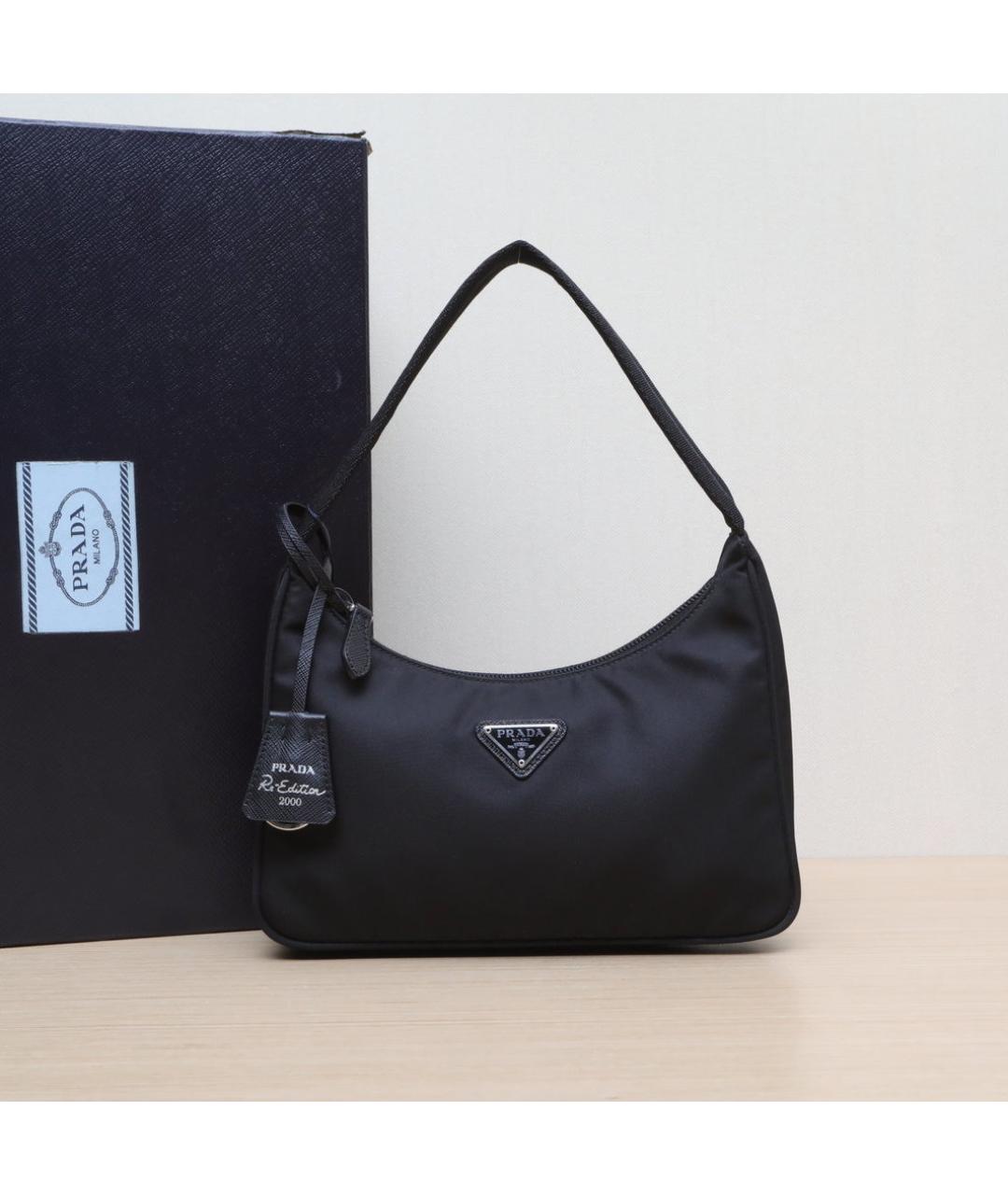 PRADA Черная тканевая сумка через плечо, фото 2