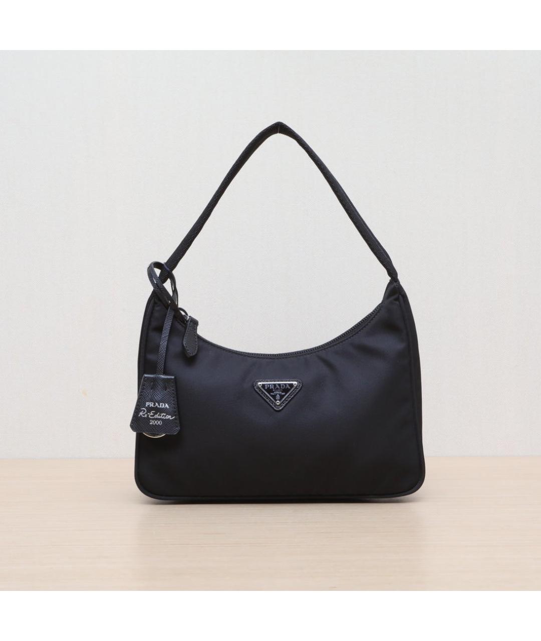 PRADA Черная тканевая сумка через плечо, фото 3