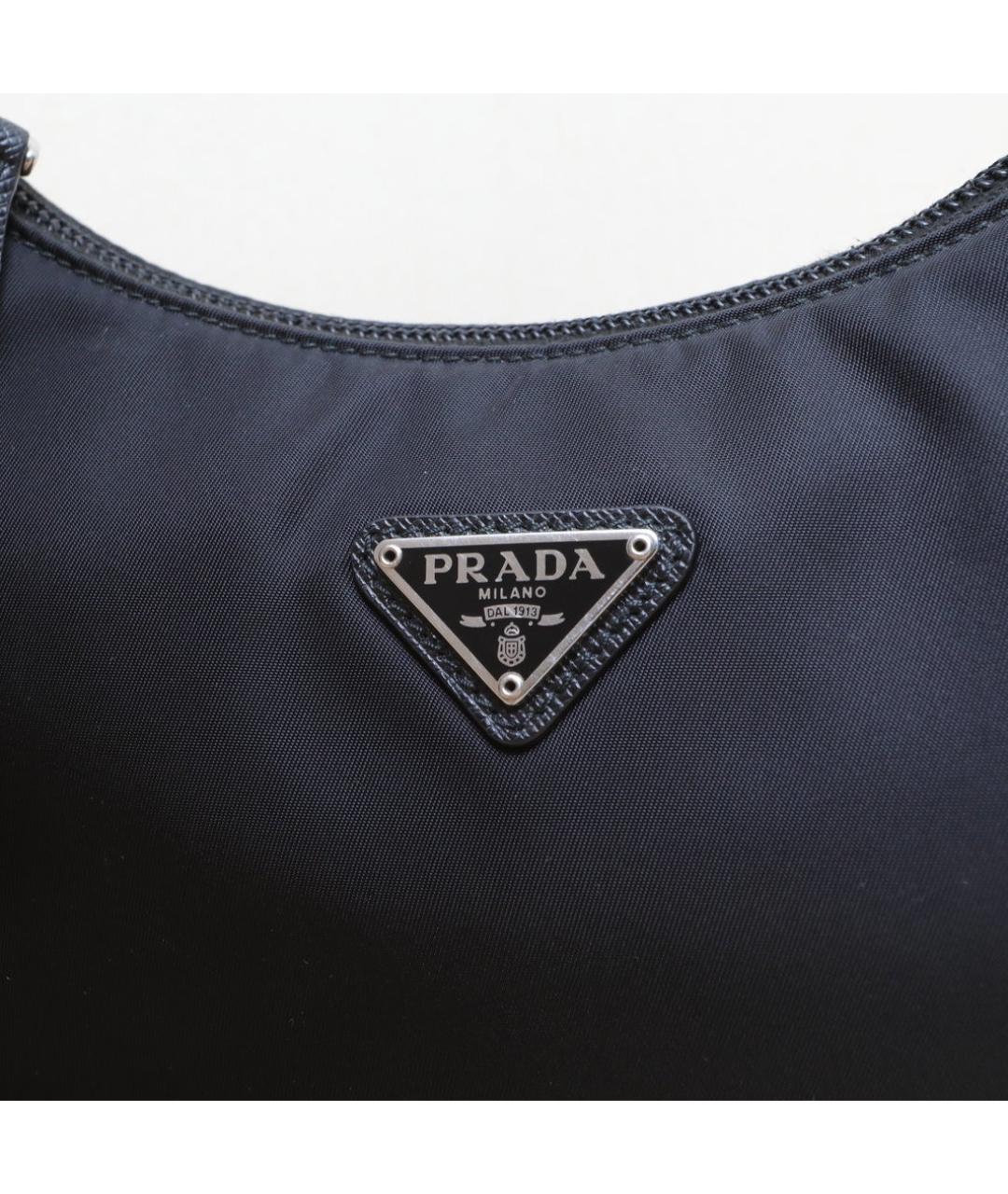 PRADA Черная тканевая сумка через плечо, фото 8