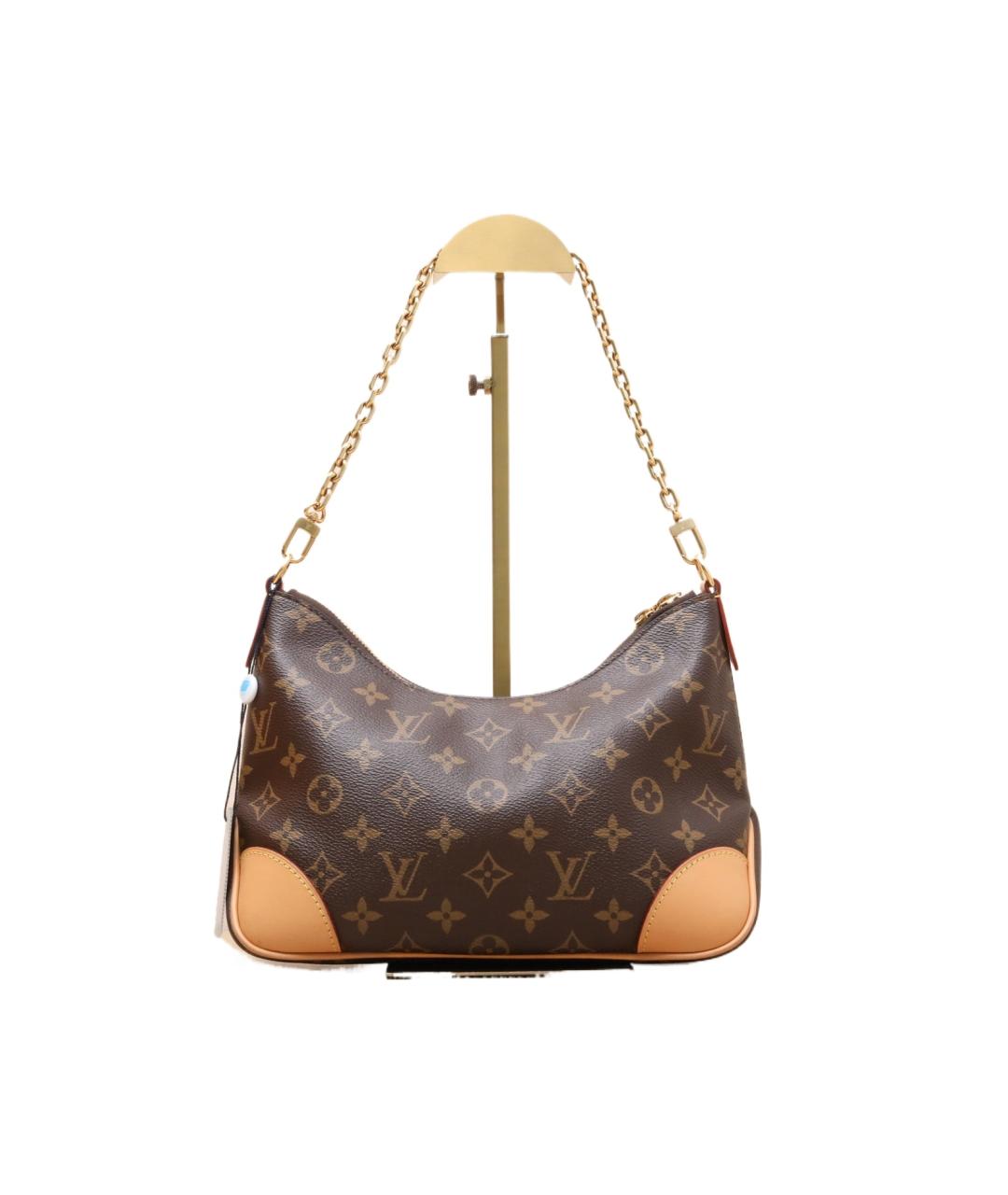 LOUIS VUITTON Коричневая кожаная сумка через плечо, фото 1